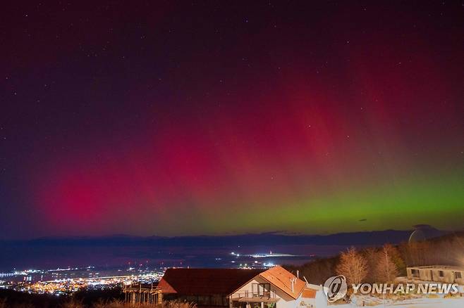 아르헨티나에서 관찰된 오로라 [AFP 연합뉴스 자료사진 재판매 및 DB 금지]