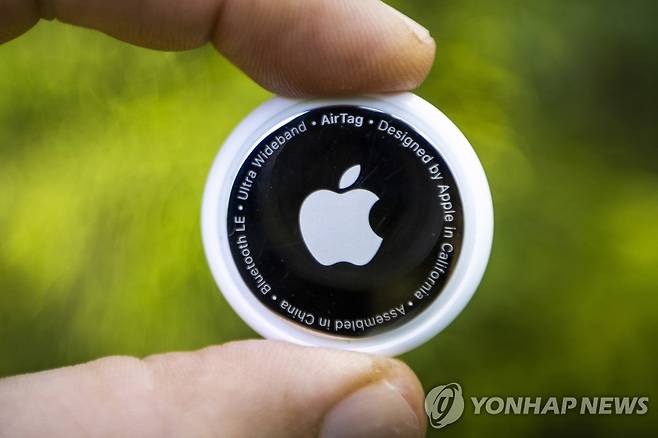 애플의 위치 추적 장치 에어태그 [EPA 연합뉴스 자료사진. 재판매 및 DB 금지]
