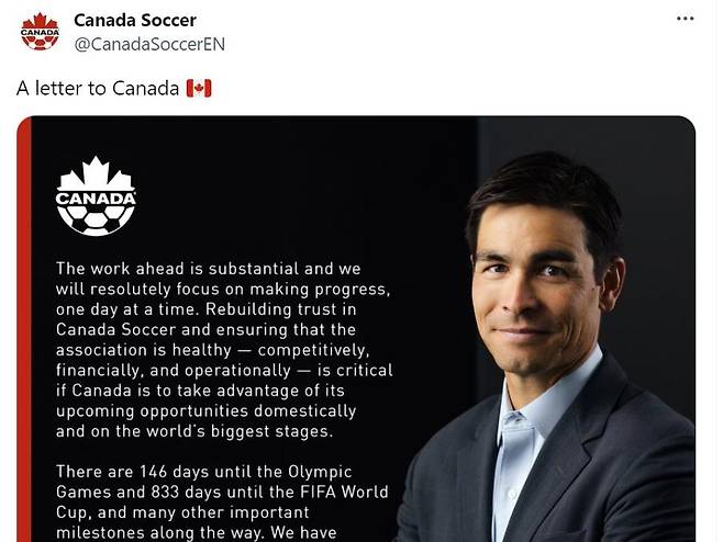 케빈 블루 캐나다축구협회 CEO [캐나다축구협회 사회관계망서비스 캡처. 재판매 및 DB금지]