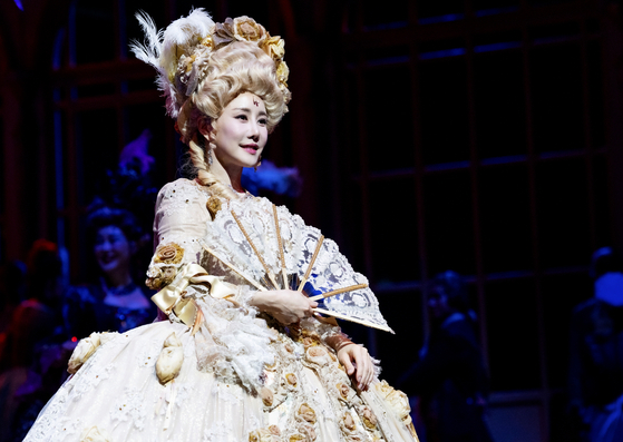 The Korean production of the hit musical ″Marie Antoinette″ is being staged at the D-Cube Arts Center in western Seoul for its 10th anniversary. [EMK MUSICAL]