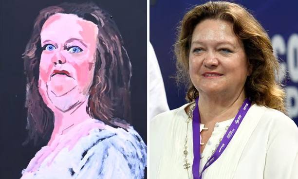 지나 라인하트의 초상화(왼쪽)와 사진. 가디언 캡처