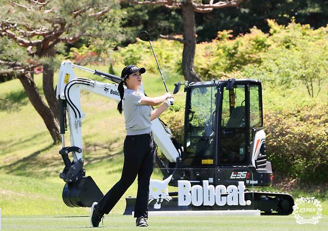 윤이나의 아이언 티샷. [KLPGA 제공. 재판매 및 DB 금지]