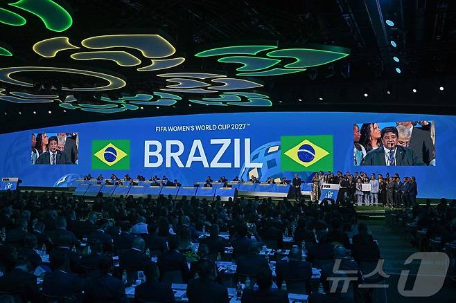 브라질이 2027년 FIFA 여자월드컵 개최지로 확정됐다.ⓒ AFP=뉴스1