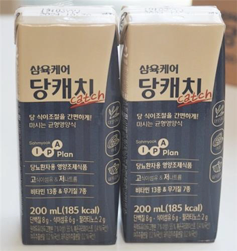 '삼육식품'이 제조한 '삼육케어 당캐치' 200㎖ 식약처 제공