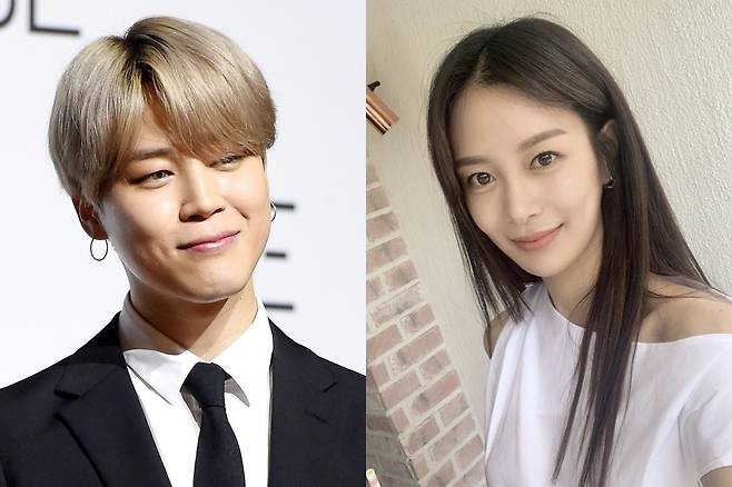 방탄소년단 지민, 송다은 /사진-한경DB, 인스타그램