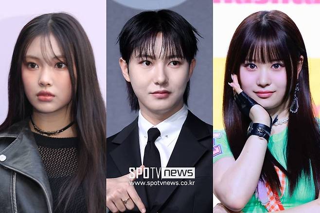 ▲ 뉴진스 혜인, NCT 드림 런쥔, 캔디샵 유이나(왼쪽부터). ⓒ곽혜미 기자, 브레이브엔터테인먼트