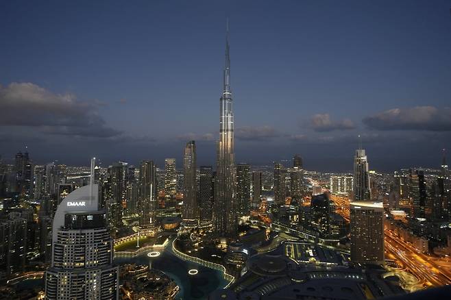 두바이 163층짜리 초고층 건물 '부르즈 할리파' 모습. (사진=연합뉴스)