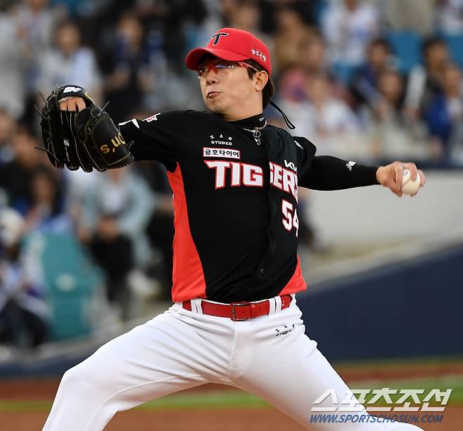 8일 대구 삼성라이온즈파크에서 열린 삼성 라이온즈와 KIA 타이거즈의 경기. KIA 양현종이 역투하고 있다. 대구=박재만 기자 pjm@sportschosun.com/2024.05.08/