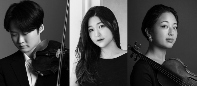올해 퀸 엘리자베스 콩쿠르 바이올린 부문 결선에 진출한 한국인 연주자는 유다윤(왼쪽부터), 이나 임, 최송하 등 3명이다.        퀸 엘리자베스 콩쿠르 홈페이지