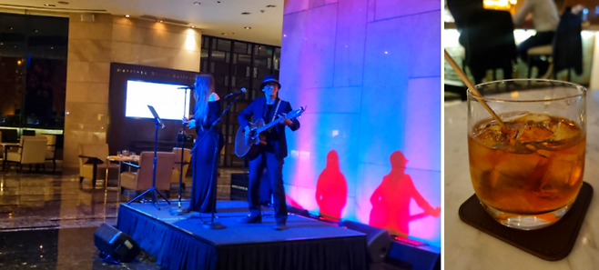 호텔 로비에서 흥겨운 저녁 공연이 열린다 / 사진=김혜성 여행+ 기자