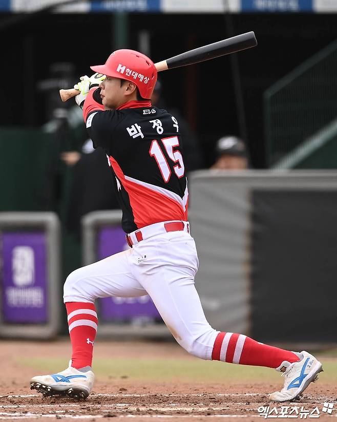 KIA 타이거즈 외야수 박정우. 어쩌면 투수로 나서는 날이 올지도 모르겠다. 엑스포츠뉴스 DB