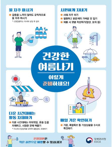 폭염대비 건강수칙 [자료=질병관리청]