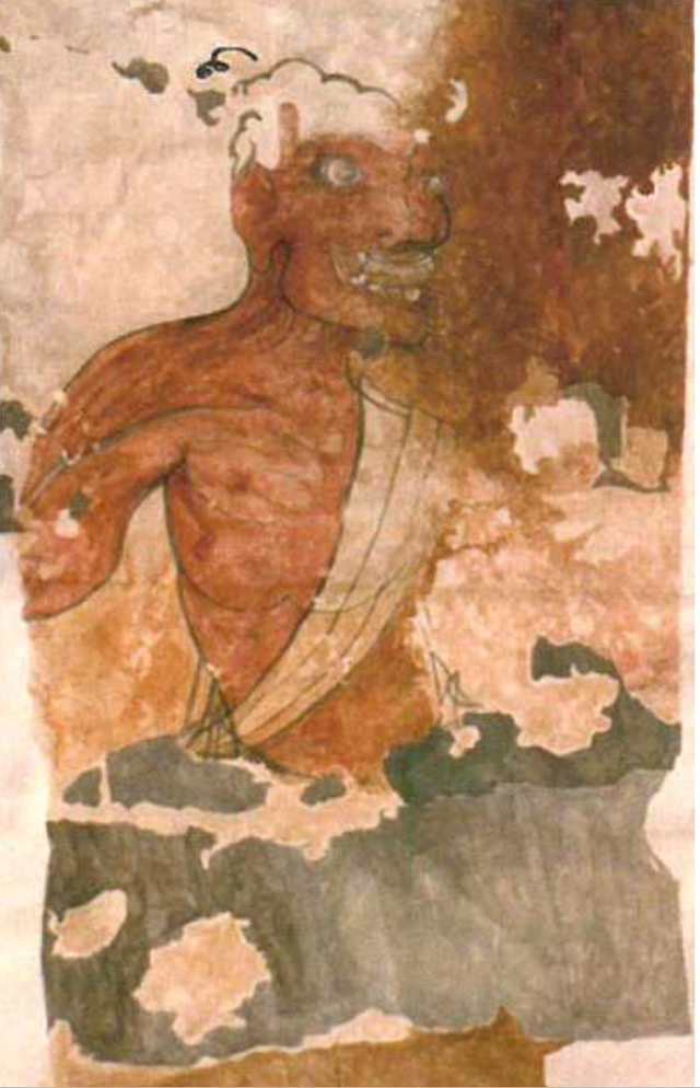 연도(羨道) 동편 벽에 그려진 또 다른 역사 그림. 대구대 박물관 제공