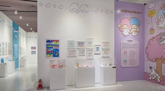 산리오캐릭터즈 공간에서는 한국 팬들에게 익숙한 12종의 캐릭터를 만날 수 있다.