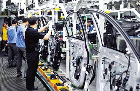 국내 한 자동차 기업의 생산라인 현장의 모습. 기사 내용과는 관련 없음. [연합]