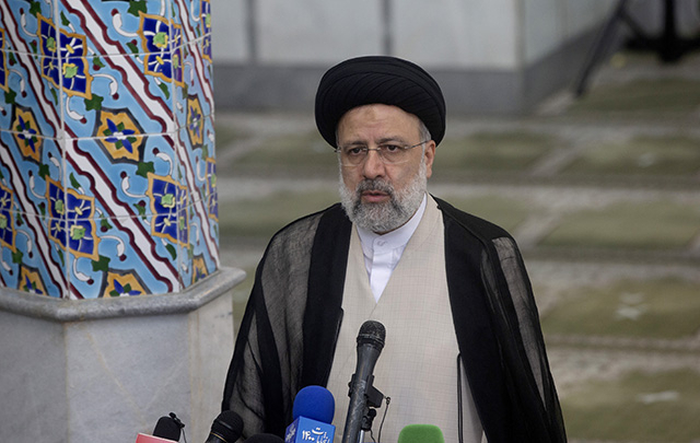 ▲ 2021년 6월(현지 시각) 에브라힘 라이시 후보가 새 이란 대통령으로 선출됐다. 사진은 투표를 마친 이후 테헤란에서 연설하고 있는 라이시 후보. ⓒ신화통신=연합뉴스