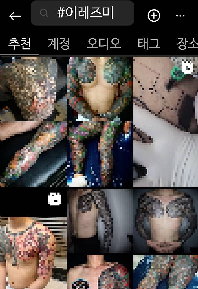 사회관계망서비스에 올라온 이레즈미 관련 게시물. 관련 게시물만 47만 건을 넘는다. /출처=인스타그램