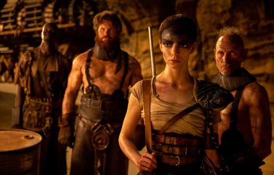 A still from action adventure film ″Furiosa: A Mad Max Saga,″ released on Wednesday. [WARNER BROTHERS KOREA]