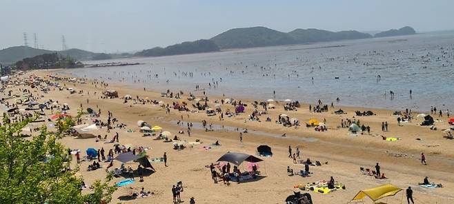 경기 안산시가 대부도 방아머리 해변 내 취사야영 행위 제한을 1년 연장했다. /사진=안산시