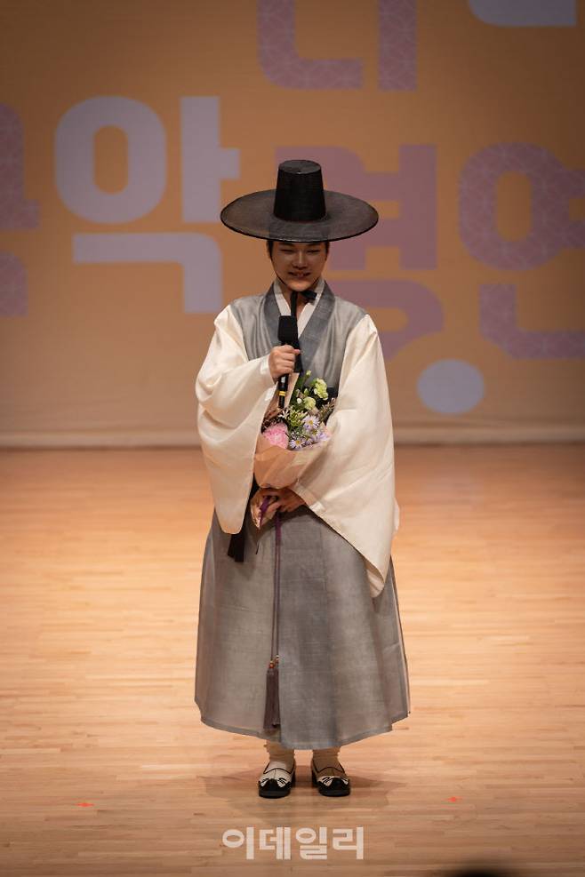 제44회 온나라 국악경연대회 대상(대통령상) 수상자 대금 김민결 씨. (사진=국립국악원)