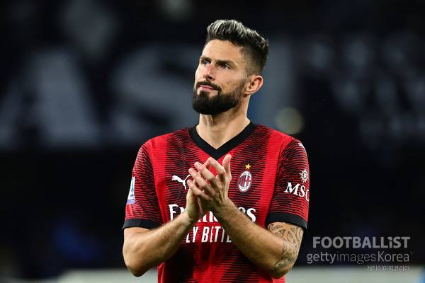 올리비에 지루(AC밀란). 게티이미지코리아