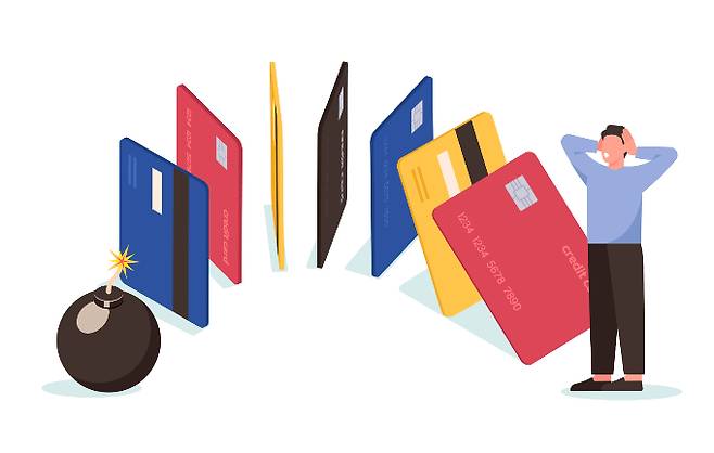 카드론 잔액이 40조원에 육박했다./그래픽=이미지투데이