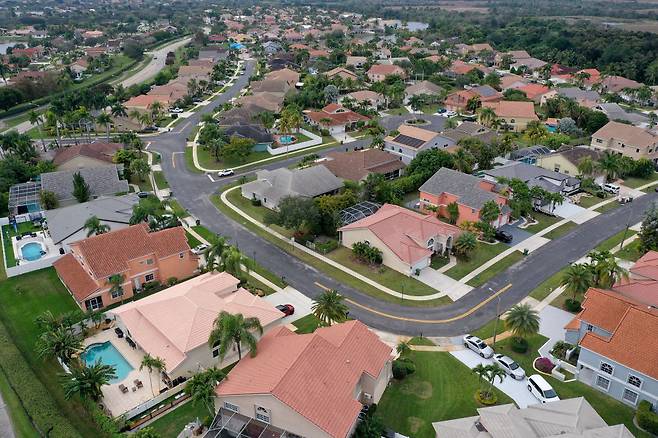 미국 플로리다주 팜비치의 주택들. [게티이미지]