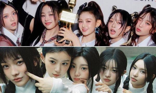 그룹 뉴진스(위)와 아일릿