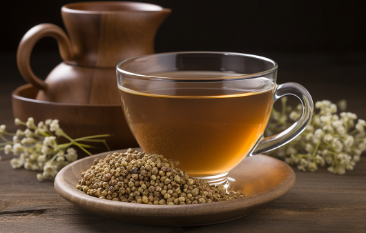 메밀차｜출처: 미드저니