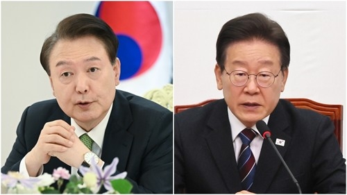 윤석열 대통령(왼쪽)과 더불어민주당 이재명 대표 [사진 = 연합뉴스]