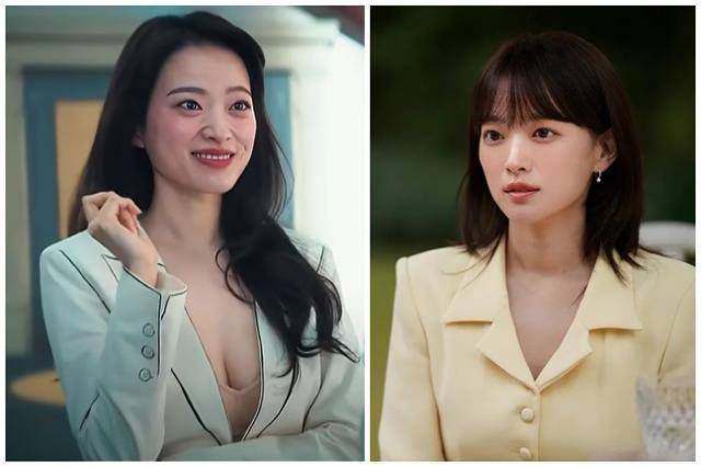 배우 천우희는 넷플릭스 드라마 '더 에이트 쇼'에서 '송세라' 역을 맡았고(왼쪽 사진) JTBC 드라마 '히어로는 아닙니다만'에서는 '도다해'를 연기했다. 넷플릭스, JTBC 제공