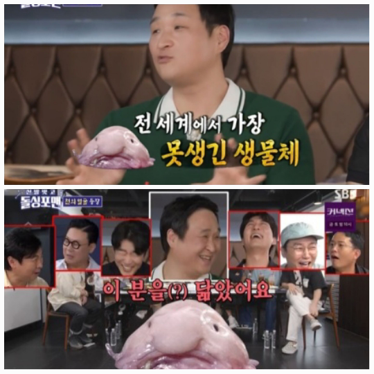 구성환이 자신을 블로브피쉬 닮은꼴로 인정하며 폭소를 유발했다.사진=SBS ‘돌싱포맨’ 방송캡처