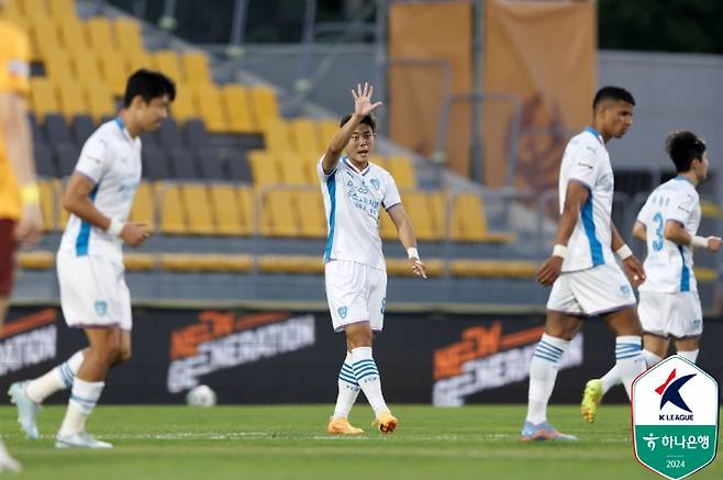 포항 김동진 선제골. 한국프로축구연맹