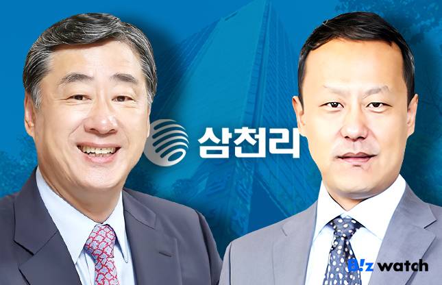 이만득 ㈜삼천리 회장(왼쪽). 조카 이은백 사장.