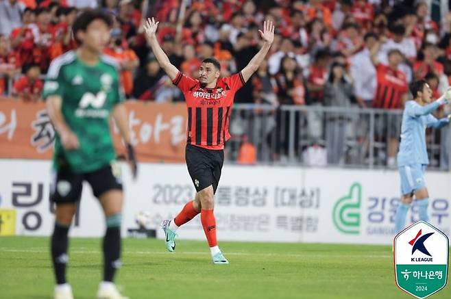 [서울=뉴시스] 프로축구 K리그1 강원FC의 야고. (사진=한국프로축구연맹 제공) *재판매 및 DB 금지