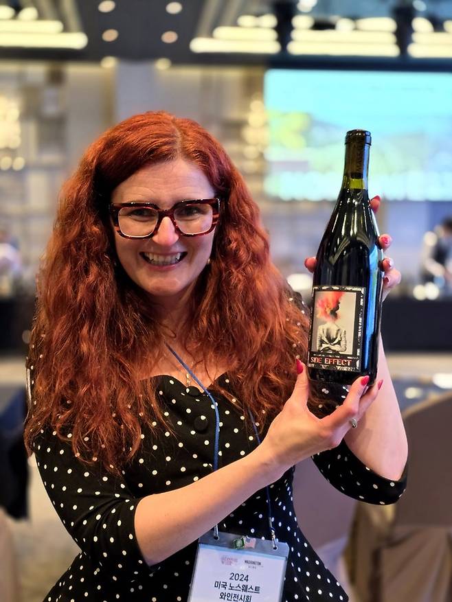 Teinnovadora Wine Company 오너  Teodora  Bernadeta Baba. 최현태 기자