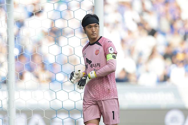 제주 유나이티드의 주전 골키퍼 김동준. (한국프로축구연맹 제공)