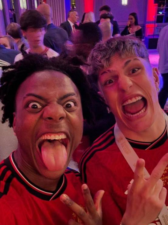 ▲ 아이쇼스피드(왼쪽)와 가르나초