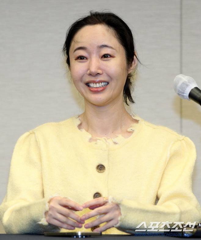 그룹 뉴진스의 소속사 어도어 민희진 대표가 31일 서울 프레스센터 매화홀에서 긴급 기자회견을 열었다. 질문에 답하는 민희진 대표의 모습. 허상욱 기자wook@sportschosun.com/2024.05.31/