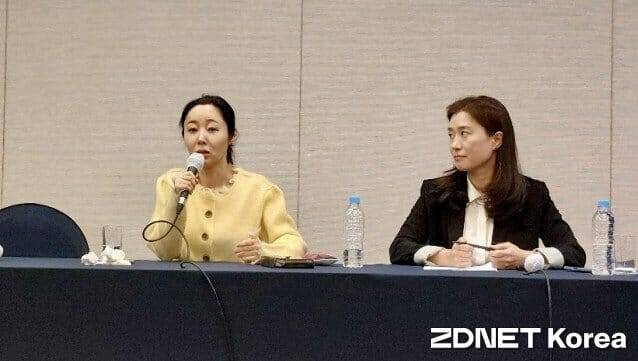 민희진 어도어 대표와 법무법인 세종 이숙미 변호사 (사진=지디넷코리아)