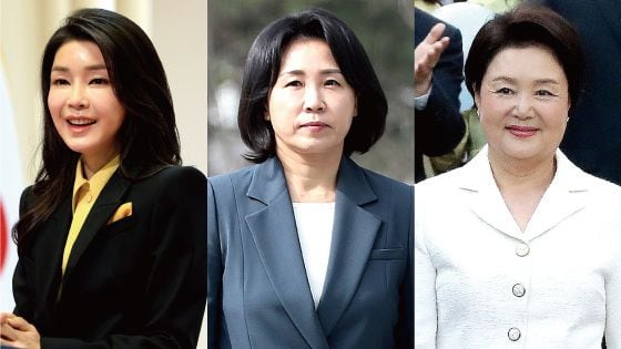 왼쪽부터 김건희 여사, 김혜경 여사, 김정숙 여사 /뉴스1