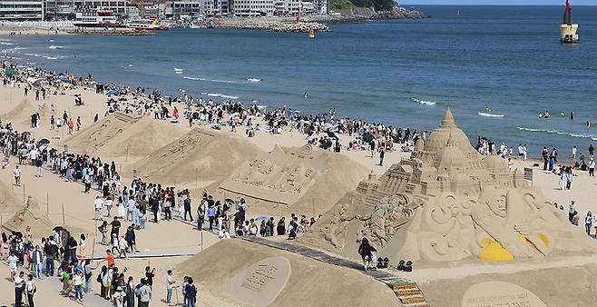 지난달 25일 부산 해운대해수욕장./ 사진=연합뉴스