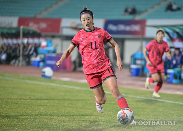 최유리(여자 축구대표팀). 서형권 기자