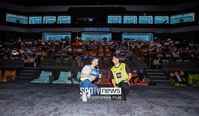 ▲ 김형책, 노윤주 아나운서 UCL 파이널 뷰잉 이벤트 ⓒ곽혜미 기자