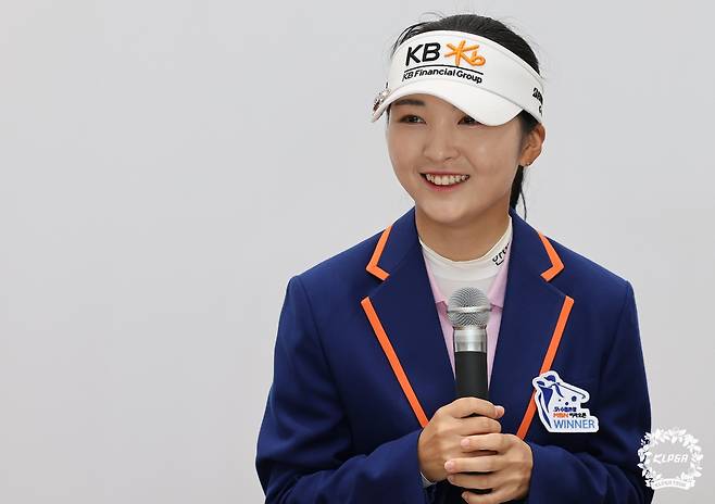 우승 인터뷰하는 이예원 [KLPGA 제공. 재배포 및 DB 금지]