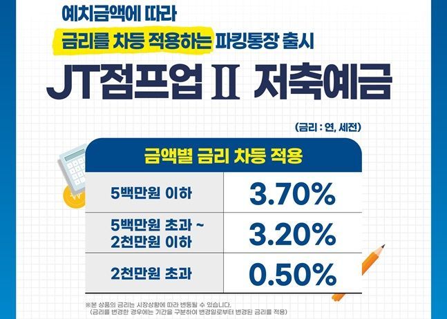 JT점프업2 저축예금 ⓒJT저축은행