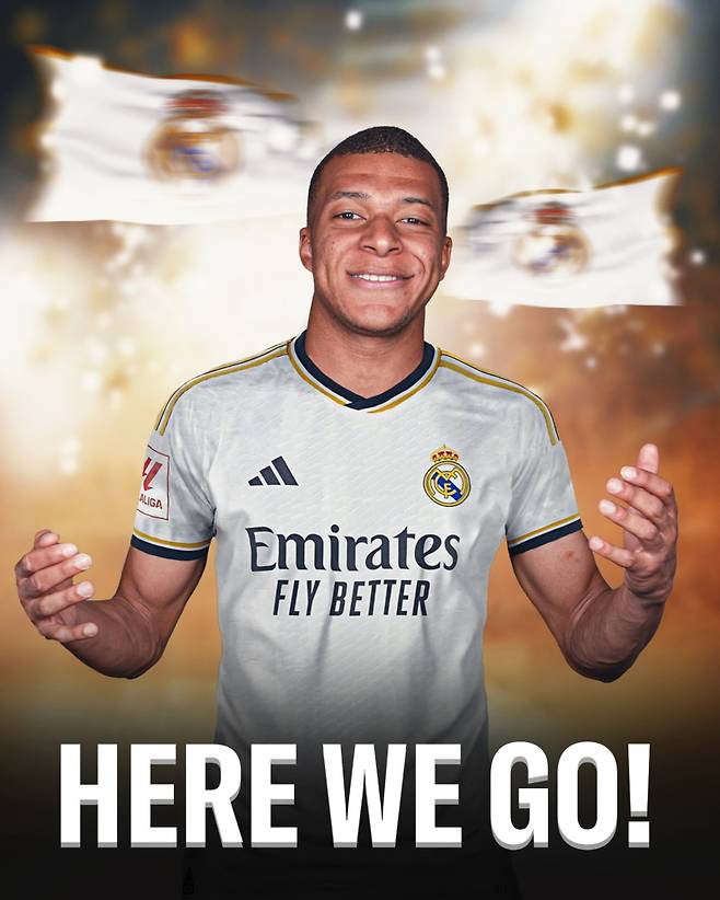 파리 생제르맹(PSG)을 떠나 레알 마드리드 이적 공식 발표만을 앞둔 킬리안 음바페. 사진=파브리치오 로마노