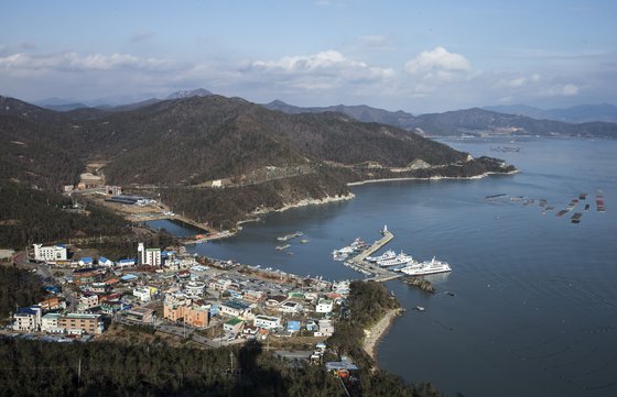 전남 해남 땅끝마을 전경. 중앙포토