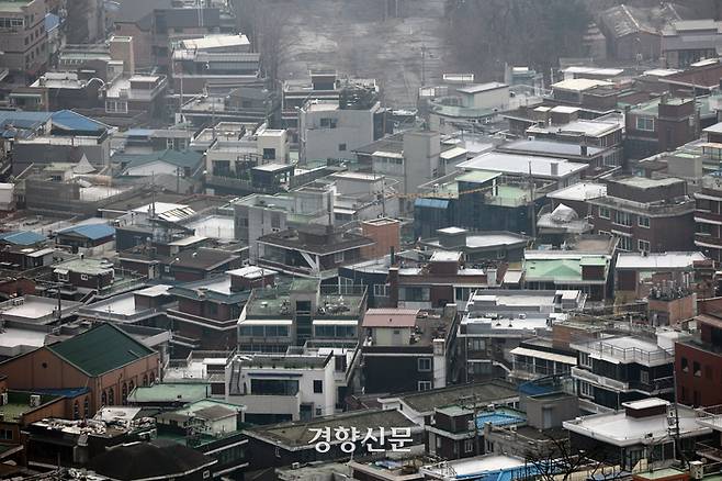 서울 용산구 일대 빌라 밀집 지역. 조태형 기자