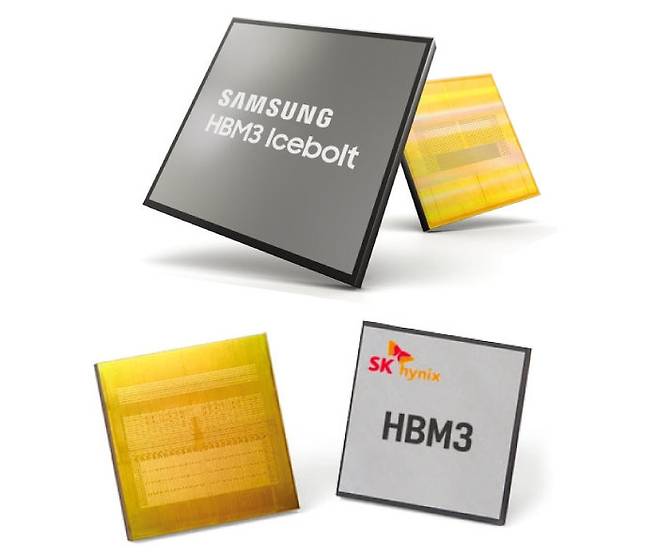 삼성전자와 SK하이닉스는 HBM 시장에서 경쟁하고 있다. [각 사 제공]